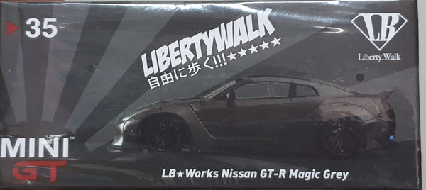 1:64 Mini GT LB works Nissan GTR Magic Grey - MGT35 – toyznetwork