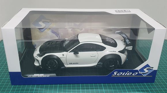 1:18 Solido Toyota GR86 w Liberty Walk Body Kit - White