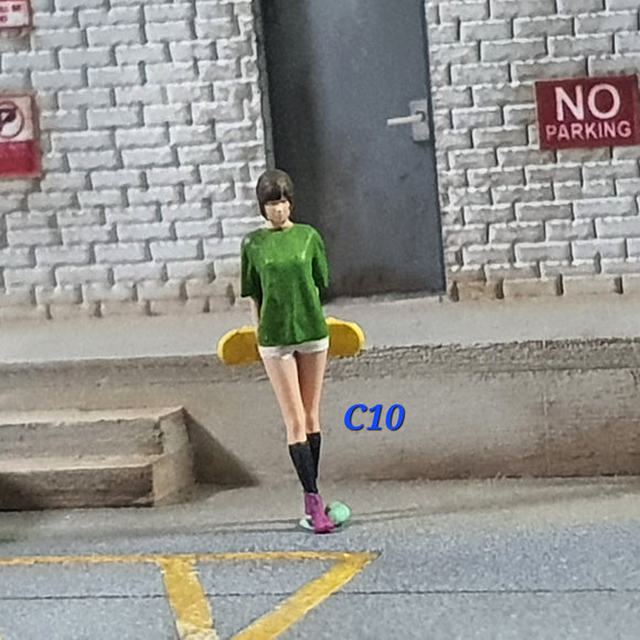 1:64 Figurine Skateboarder - C10