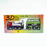 SGBC Q bus Singapore 3 Door Double Decker Bus Towing Set