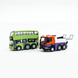 SGBC Q bus Singapore 3 Door Double Decker Bus Towing Set