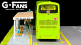 1:64 G Fans Singapore Bus Stop Diorama - Singapore Exclusive