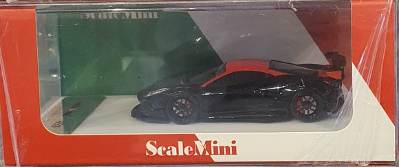 1:64 ScaleMini LB 458 GT - Black Red