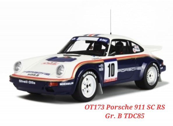 1:18 Otto Mobile Porsche 911 SC RS Gr. B TDC85 - OT173 – toyznetwork