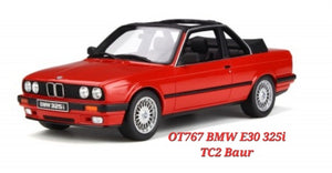 1:18 Otto Mobile BMW E30 325i TC2 Baur 1988 Red - OT767