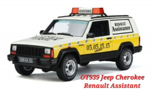 1:18 Otto Mobile Jeep Cherokee Renault Assistance - OT939