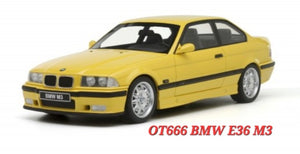 1:18 Otto Mobile BMW E36 M3 Yellow - OT666