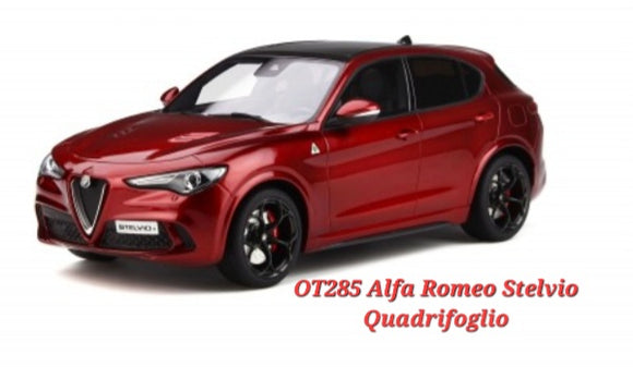 1:18 Otto Mobile Alfa Romeo Stelvio Quadrifoglio Red - OT285