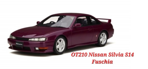 1:18 Otto Mobile Nissan Silvia S14 Fuschia - OT210