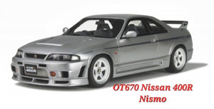 1:18 Otto Mobile Nissan R33 400R Nismo Silver OT670