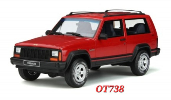 1:18 Otto Mobile Jeep Cherokee 2.5 EFI Flame Red OT738