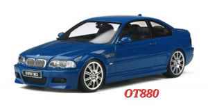 1:18 Otto Mobile BMW E46 M3 Laguna Seca Blue OT880