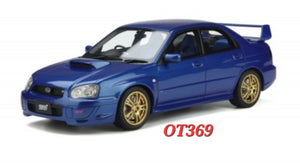 1:18 Otto Mobile Subaru Impreza WRX STI 2003 Blue - OT369