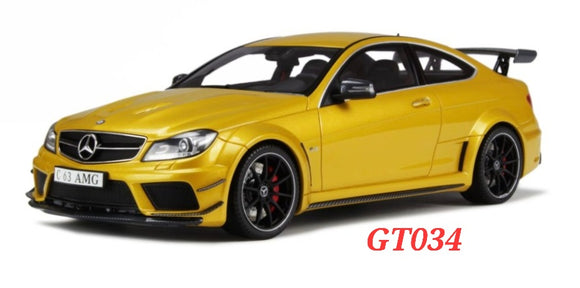 1:18 GT Spirit Mercedes Benz C63 AMG Black Series Yellow - GT034