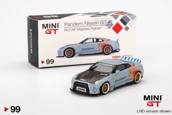 1:64 Mini GT Pandem Nissan GTR R35 DuckTail - ROCAF Malataw Fighter (Taiwan Exclusive) - MGT99