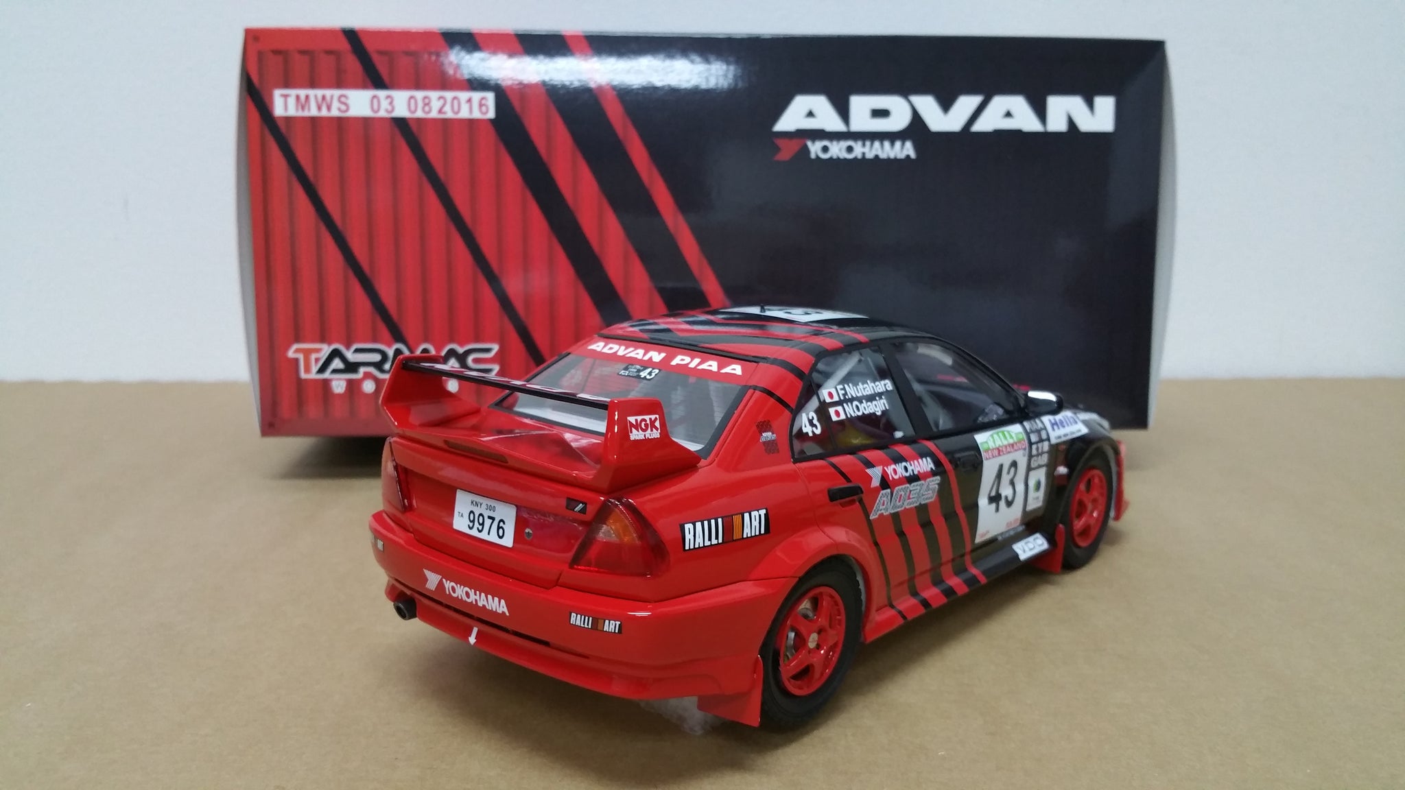 1:18 Tarmac Works Mitsubishi Lancer Evo V WRC #43 Rally New