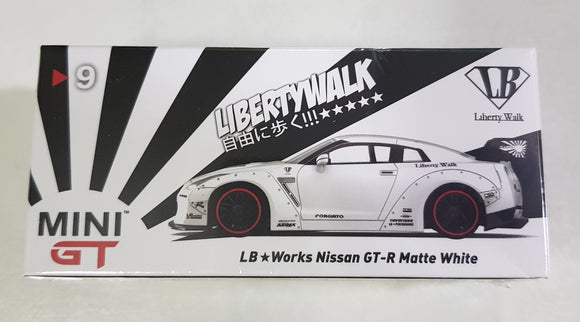 1:64 Mini GT LB Works Nissan GTR R35 MattWhite - MGT9