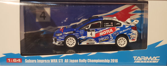 1:64 Tarmac Works Subaru Impreza WRX STi #4 Endless - All Japan Rally championship 2016