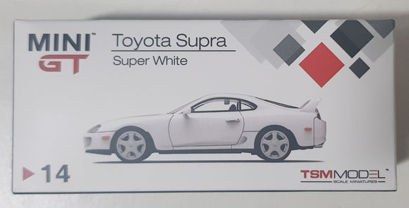 1:64 Mini GT Toyota Supra - Super White - MGT14