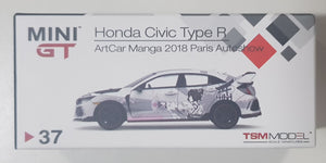 1:64 Mini GT Honda Civic Type R - ArtCar Manga 2018 Paris Autoshow - MGT37