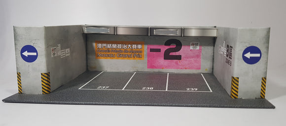 1:43 Zoomer Miniature - Macau GP Diorama Underground Garage