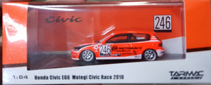 1:64 Tarmac Works Honda Civic EG6 #246 - Autobacs (Motegi Civic Race 2010)