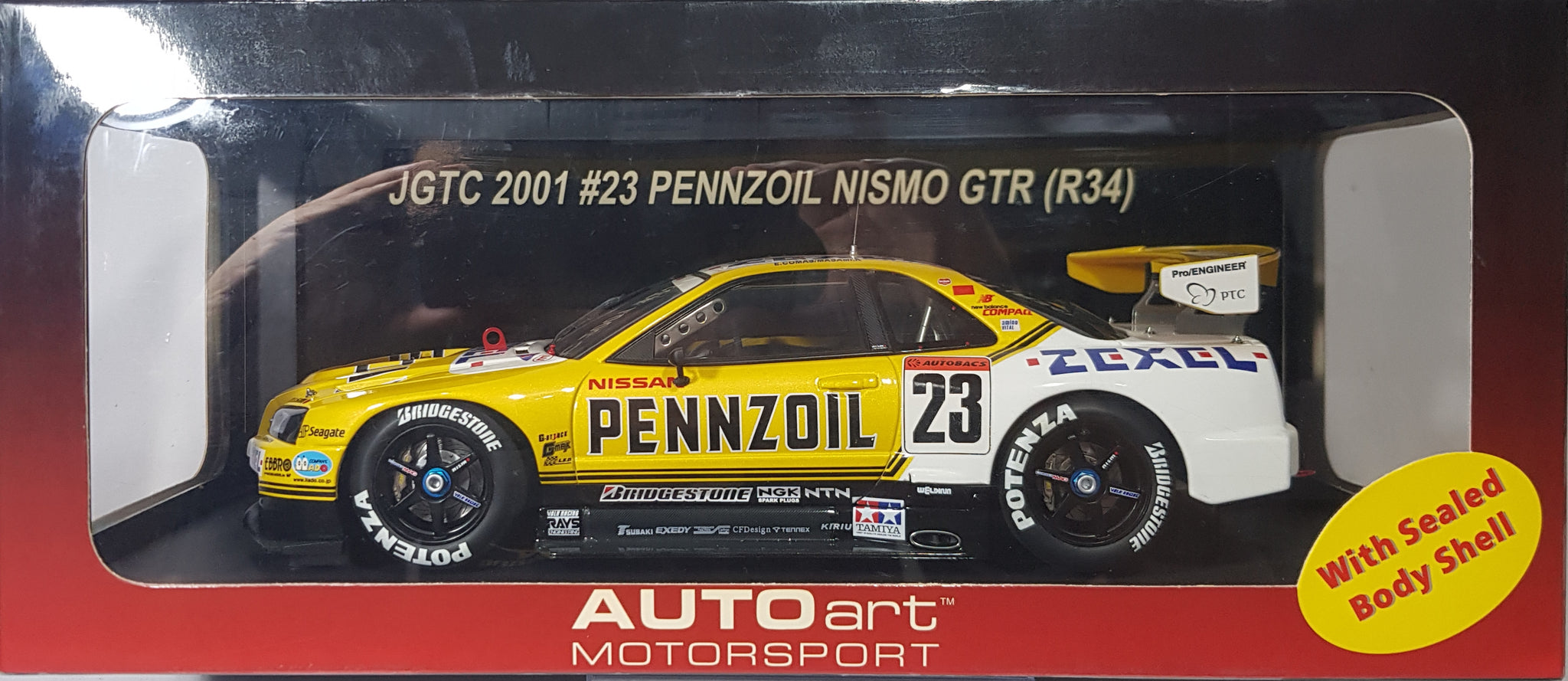 1:18 Autoart Nissan Skyline Nismo GTR R34 JGTC 2001 #23 Penzoil