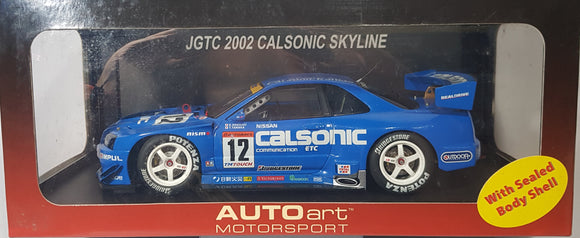 1:18 Autoart Nissan Skyline JGTC 2002 Calsonic #12 - After Market