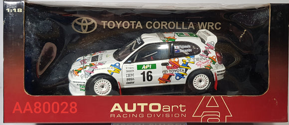 1:18 Autoart Toyota Corolla WRC 98 Fujimoto/Sircombe #16 - After Market