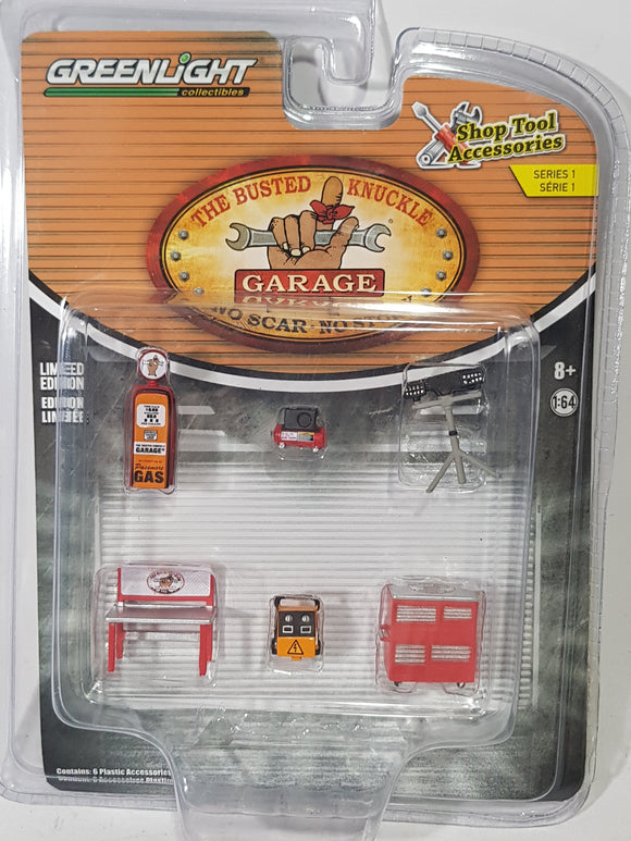 1:64 Greenlight Auto Body Shop - The Busted Knuckle Garage - Shop Tool Accessories Series 1