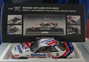 1:18 Autoart Nissan Skyline GTR R32 - Group A 1990 Reebok #1 Special Edition (Masahiro Hasemi)