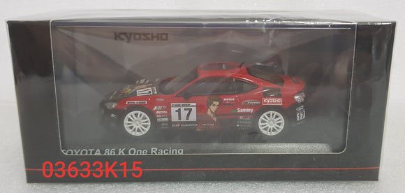 1:43 Kyosho Toyota 86 K One Racing #17 - Initial D
