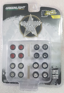 1:64 Greenlight Hollywood Icons Wheel & Tire Pack