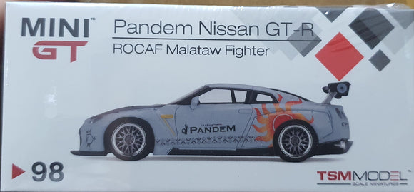 1:64 Mini GT Pandem Nissan GTR R35 GT Wing - ROCAF Malataw Fighter (Taiwan Exclusive) - MGT98