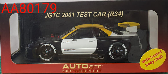 1:18 Autoart Nissan GTR R34 JGTC 2001 Test Car - After Market