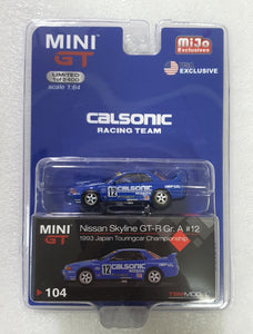 1:64 Mini GT Nissan SkylineGTR Gr A #12 - Calsonic - MGT104MJ
