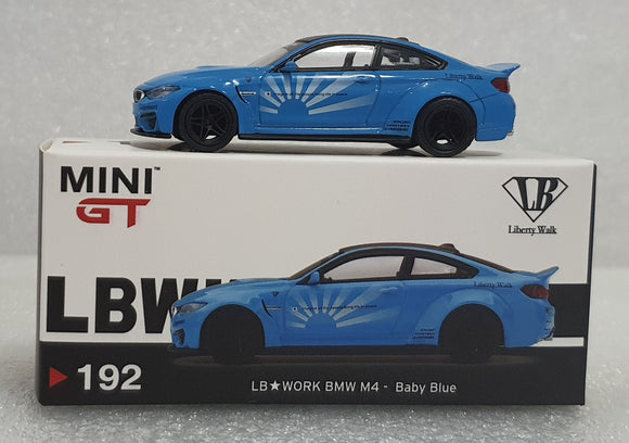 1:64 Mini GT LB Works BMW M4 Baby Blue - MGT192