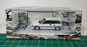 1:64 Inno64 Honda Civic Si E-AT White "Osaka JDM" - JDM07