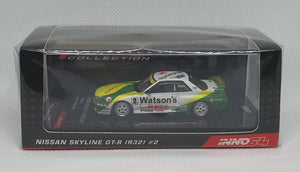 1:64 Inno64 Nissan Skyline GTR R32 #2 "Watson's" Macau Guia Race 1991 Mark Skaife