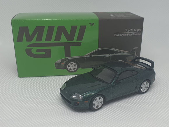 1:64 Mini GT Toyota Supra (JZA80) Dark Green Pearl Metallic- MGT230