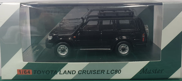 1:64 Master Toyota Land Cruiser LC80 w Accessories - Black