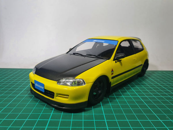 1:18 Otto Honda Civic EG6 Spoon Yellow RT17 – toyznetwork