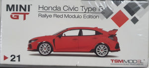1:64 Mini GT Honda Civic Type R Rallye Red Modulo Edition - MGT21