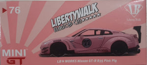 1:64 Mini GT LB Works Nissan GTR R35 Pink Pig - MGT76