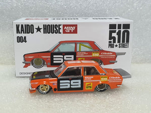1:64 Kaido House x Mini GT Datsun 510 Pro Street Orange