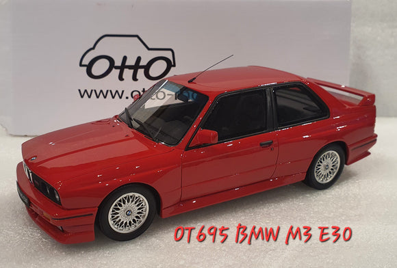 1:18 Otto Mobile BMW M3 E30 Red - OT695