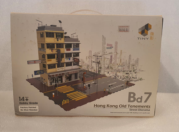 1:64 Tiny Hong Kong Old Tenements Diorama Set - Bd7