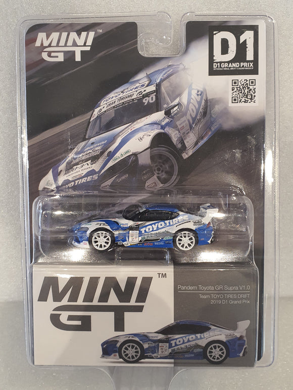1:64 Mini GT Pandem Toyota GR Supra V1.0 Team TOYO Tires Drift - MGT233