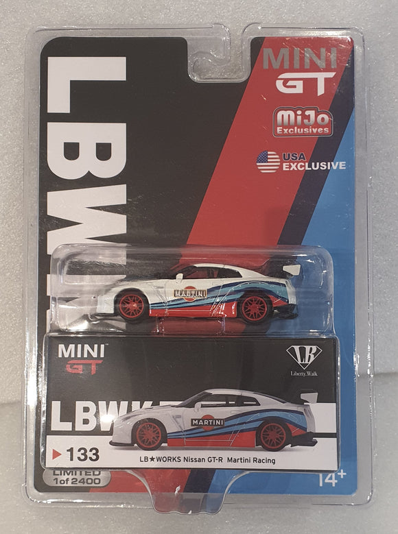 1:64 Mini GT LB Works Nissan GTR Martini Racing - MGT133