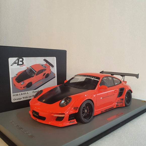 1:18 Autobarn LB Works Porsche 911 - Orange w Black Hood